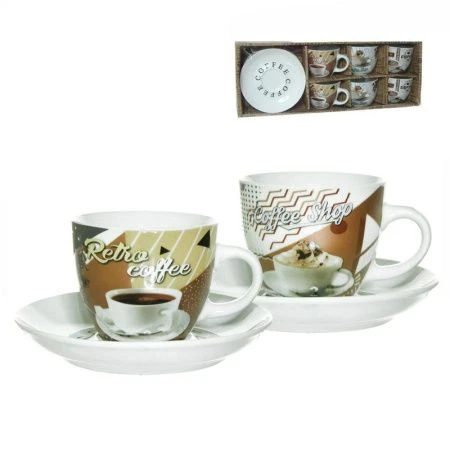 Чайный набор 12пр керамика КОФЕ-БРЕЙК на 6 персон 180мл подар.уп. RS097-1473J (6)