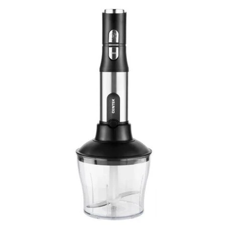 Блендер погружной нерж.сталь Centek CT-1332 черн/сталь 1500Вт, турбо режим, стакан, чоппер (6)