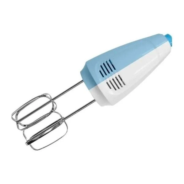 Миксер нерж.сталь/пластик Centek CT-1128 белый/синий 400Вт, 6 скоростей+турбо, взбив/замешив(6)