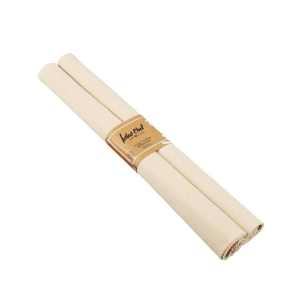 Салфетки сервировочные набор 2шт 35*45см хлопок бежевый IVLEV CHEF (6/72)