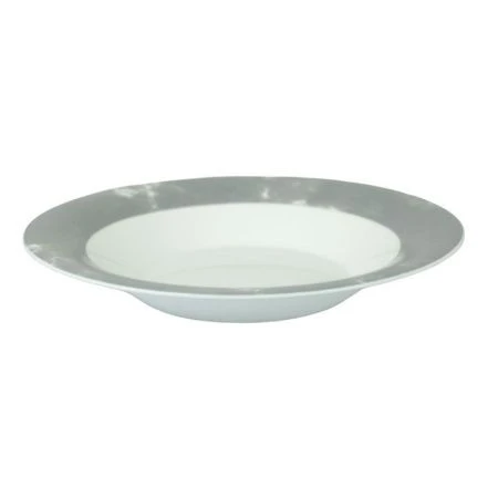 Тарелка глубокая 21,5см стеклокерамика СЕРЫЙ МРАМОР суповая (6/48)