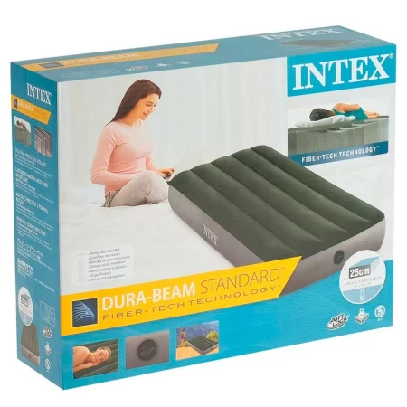 Матрас надувной одноместный флок ПВХ Prestige 191*76*25см до 136кг (6)