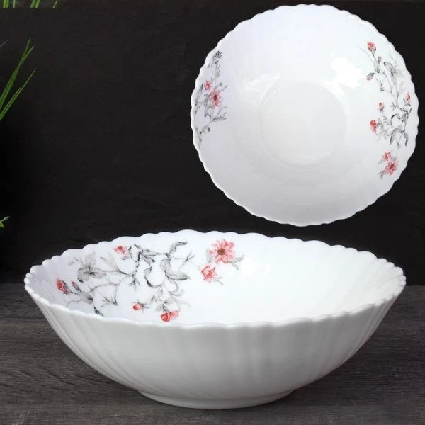 Салатник 650мл 17,5см стеклокерамика СЕРЫЙ КУСТИК TW-70 (7318) (48)