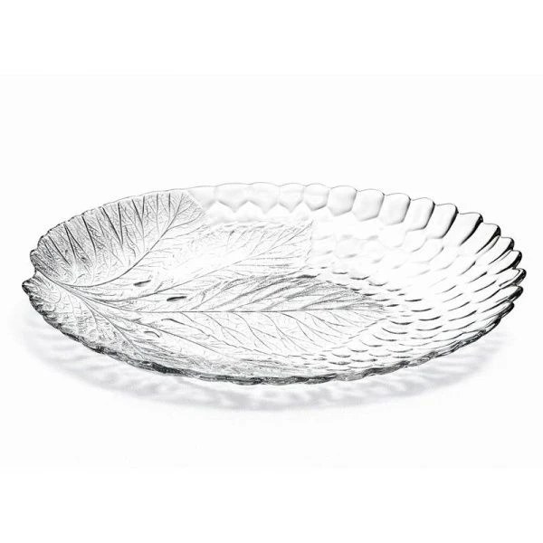 Тарелка мелкая 25*32см стекло СУЛТАНА (12)