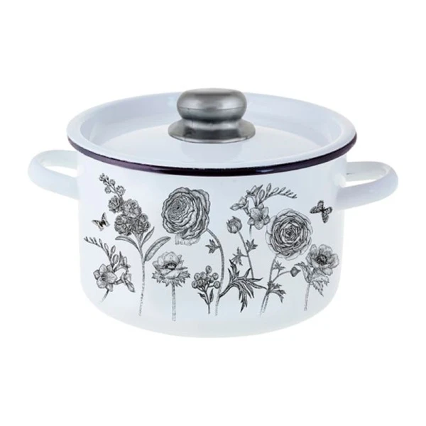 Кастрюля 9л эмаль Je t’aime цилиндрическая ТМ Appetite 1с200с (2)