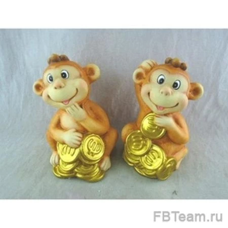 Фигурка Обезьянка полистоун 9,5*8,5*12см 'KB1953 (2-48)