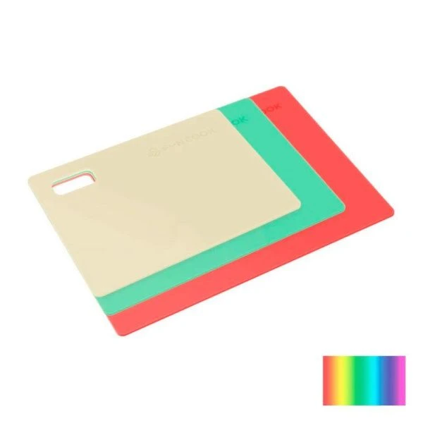 Доска разделочная гибкая набор 3шт 160*215мм, 185*250мм, 210*290мм пластик МИКС (26)