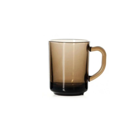 Кружка 250мл стекло дымка ПАБ БРОУНЗ (12)