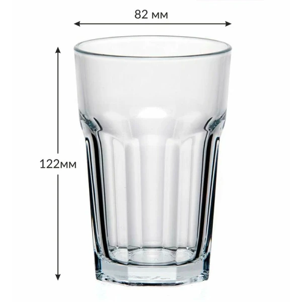 Стаканы набор 6шт 355мл стекло КАСАБЛАНКА 52708BТ (4)