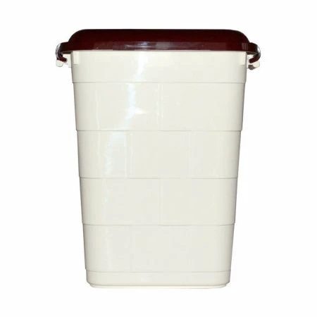 Бак пластик 35л пищевой Bricks слоновая кость/коричневый (1)