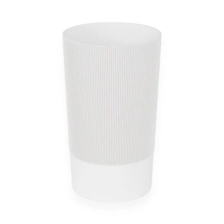 Ваза для цветов 34см 8,3л пластик ВЕРСАЛЬ белая (под срезку) d20см (8)