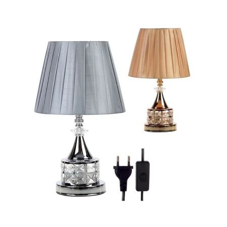 Лампа настольная с абажуром металл/пластик 35см 8140 (24)