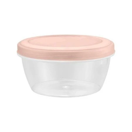 Банка для продуктов 400мл пластик HELSINKI персиковая карамель (24)