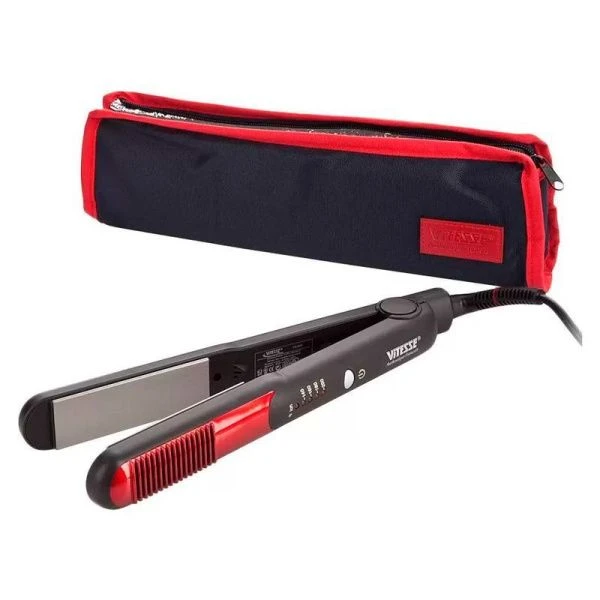 Выпрямитель для волос VITESSE VS-935 80Вт, t нагрева 140-200С, титановые пластины (24)