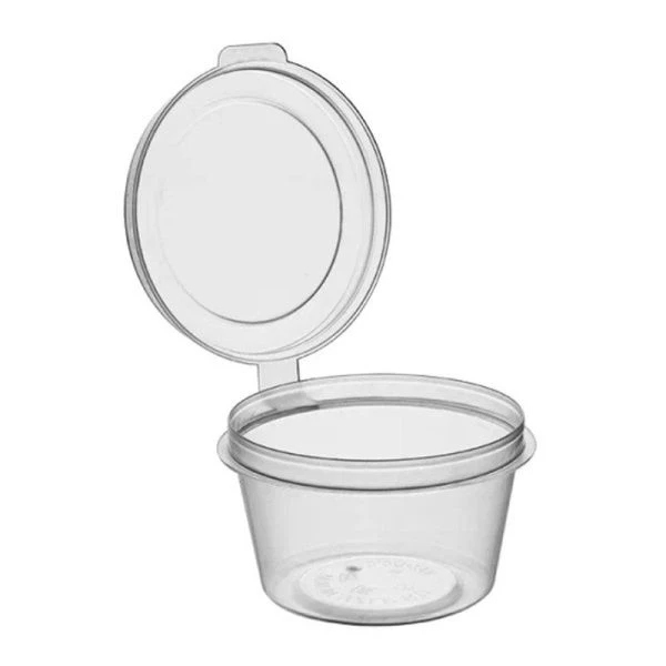 Соусник одноразовый с верхним закрытием круглый 30мл d5см прозрачный ОЗЛП/ВЗЛП (80/1920)