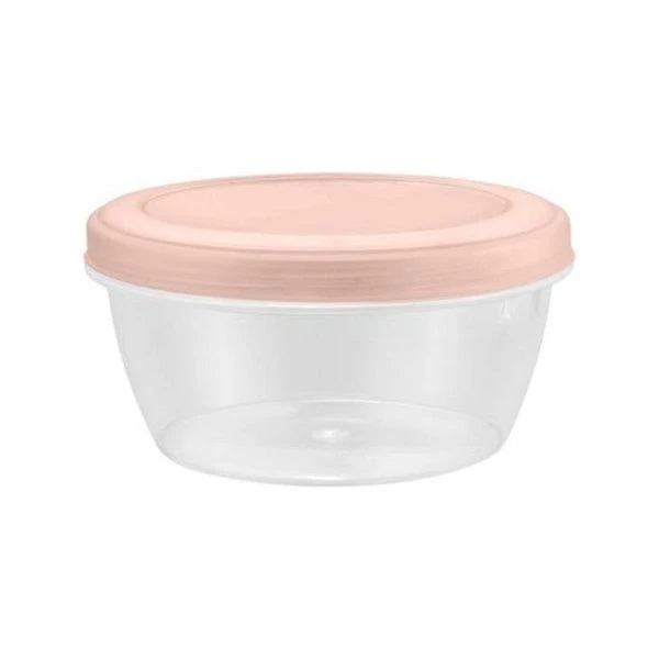 Банка для продуктов 400мл пластик HELSINKI персиковая карамель (24)