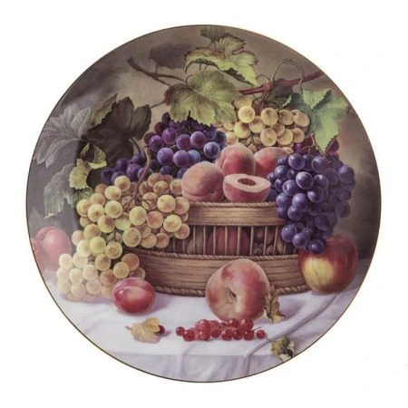 яяяТарелка декоративная настенная 20,5см без подставки ФРУКТЫ (24)