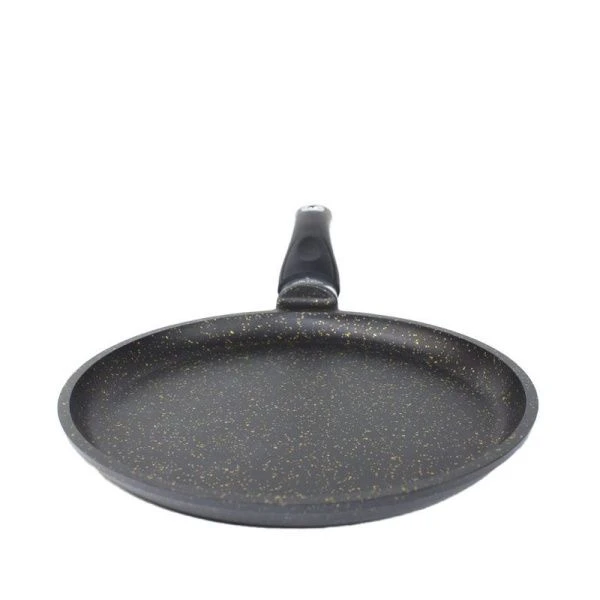 Сковорода блинная 22см алюминий АП Granit Perfection black gold с несъемной ручкой (12)