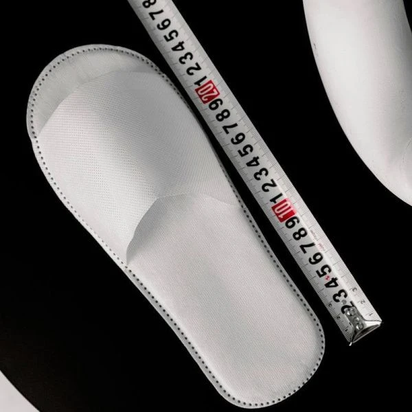 Тапочки одноразовые белые с открытым мысом (250)