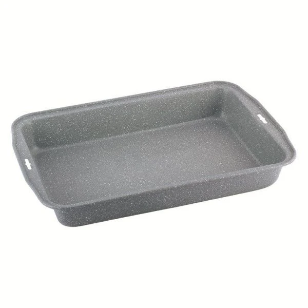 Форма для запекания 37,5*26*5,5см угл.сталь АП с решеткой для гриля, арт. 6001M (16)