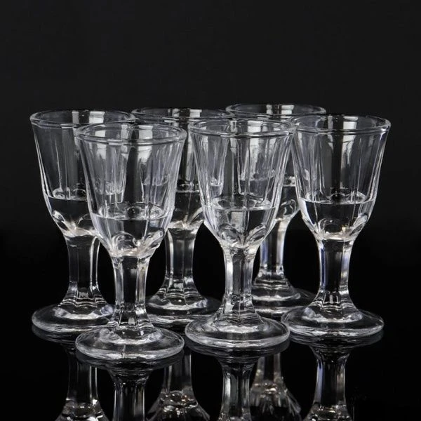 Рюмки набор 6шт 10мл стекло грани BХ-10 (48)