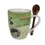 Кружка 340мл фарфор с ложкой бочка БОДРЫЙ ДЕНЬ MIX R03H/2781J (36) Кружка 340мл фарфор с ложкой бочка БОДРЫЙ ДЕНЬ MIX R03H/2781J (36)