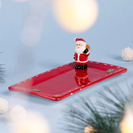 Блюдо 24*13,5*9,5см керамика Christmas Gift (16)