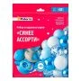 Шар воздушный латекс 30см разноцветные (набор 40шт+2 ленты*10м) Синее ассорти PATERRA (10)