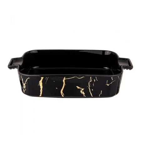 Форма для запекания 25*16*4,5см фарфор Fantasy черная (16)
