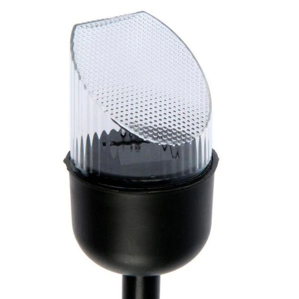 Светильник садовый на солнечной батарее пластик 36*7см Цилиндр скошенный 1LED тёплый белый свет (24)