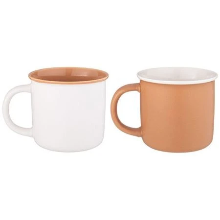 Кружки набор 2шт 355мл фарфор КОФЕМАНИЯ