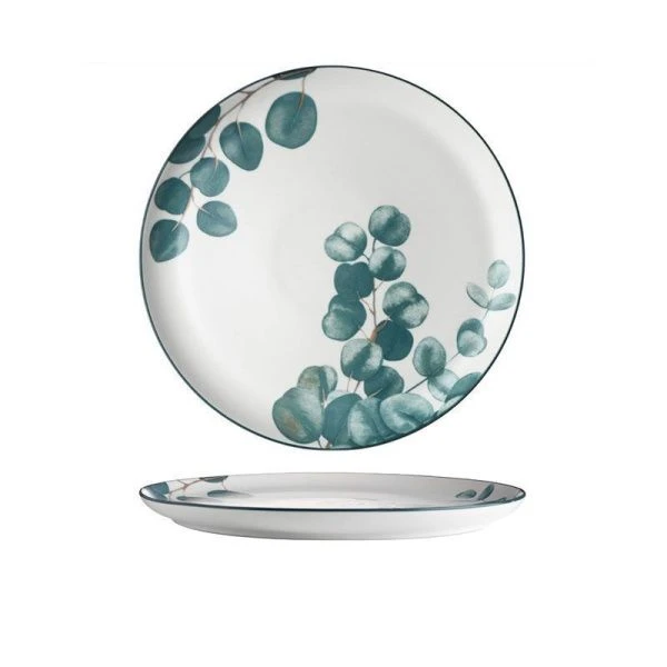 Тарелка мелкая 26см керамика BILLIBARRI EUCALYPT LEAF обеденная (6/24)
