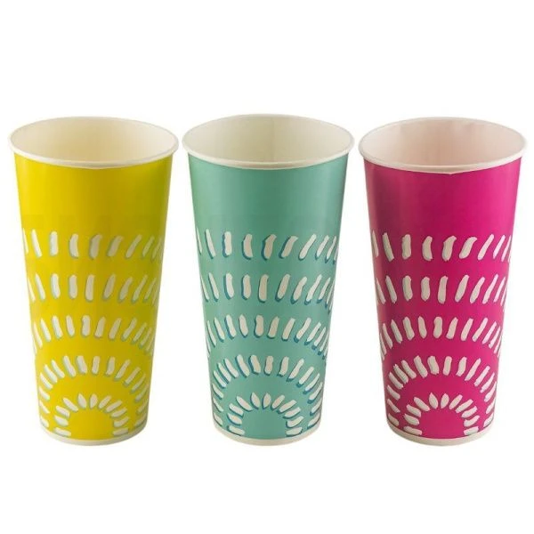 Стакан 500мл бумаж/для холод Sunrise mix Хухтамаки DPE22 (МК90) (20)