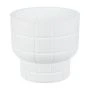 Кашпо 1л 150мм пластик КАРЕ со вставкой белый (16)