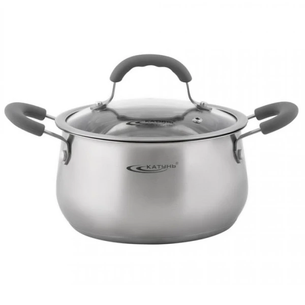 Кастрюля 1,8л нерж.сталь ВЕСТА D16см H9,5см КТ12-D-16 (8)