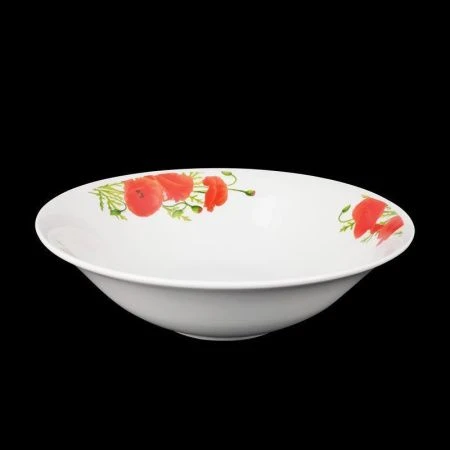 Салатник 1000мл 23см фарфор МАКИ новые (12/24)