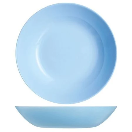 Тарелка глубокая 20см стеклокерамика ДИВАЛИ ЛАЙТ БЛЮ P2021 (24)