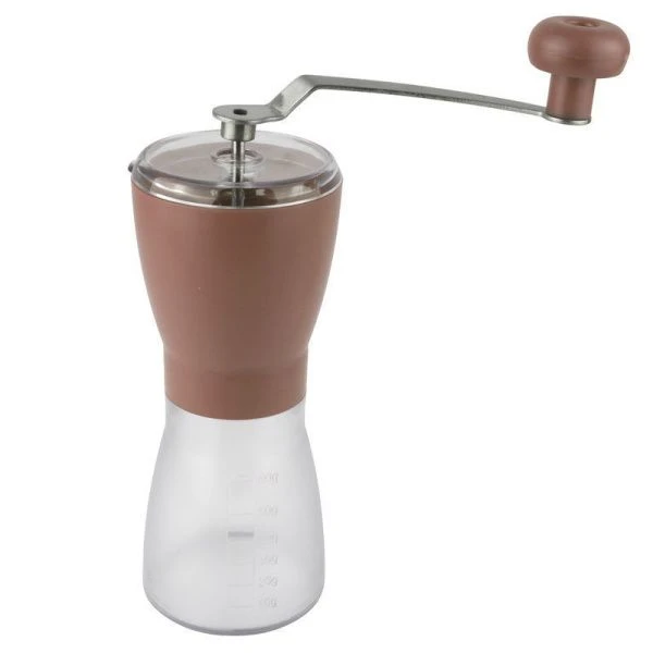 Кофемолка ручная пластик Bm-157brown с мерным делением 17,5*7,5см (48)