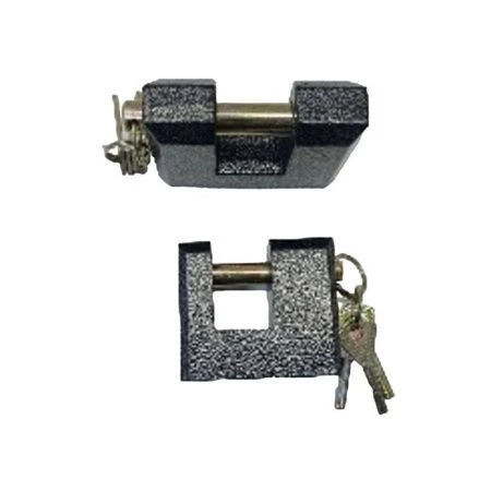 Замок навесной гаражный 80мм металл с потайной дужкой (40) Замок навесной гаражный 80мм металл с потайной дужкой (40)