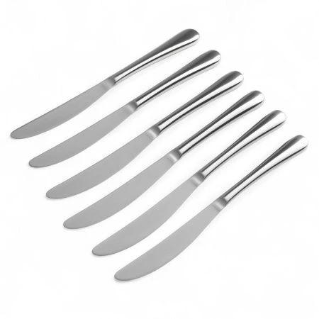 Ножи столовые набор 6шт 23*2,2см 70гр металл ОПТИМА JC-15943 (600)