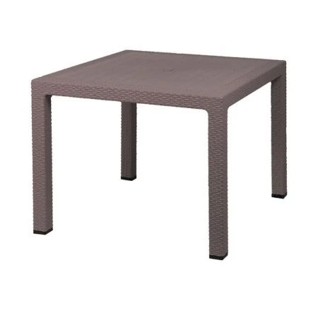 Стол 950*950мм пластик Rodos квадратный серо-коричневый (1)
