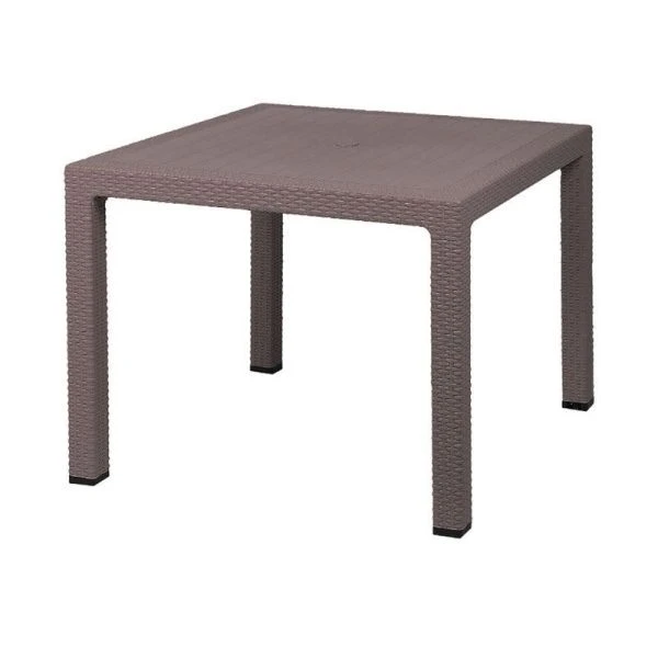 Стол 950*950мм пластик Rodos квадратный серо-коричневый (1)