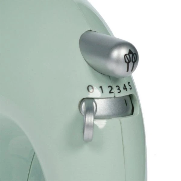 Миксер нерж.сталь/пластик DELTA DL-5069 серо-зеленый 170Вт, 5 режимов скорости, 4 насадки (12)