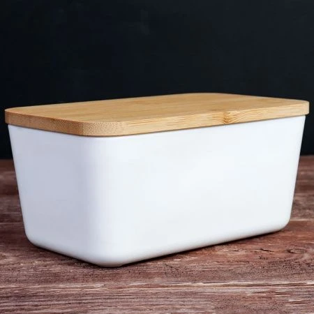 Контейнер 16*9,5*7см 600мл стеклокерамика с бамбук.крышкой SB055LT-4 (24)