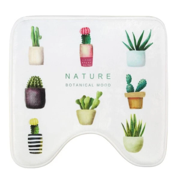 Коврик для туалета полиэстер КАКТУСЫ JC-10719 (48)