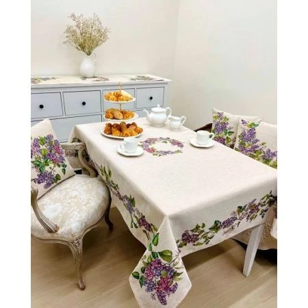 Скатерть 140*180см гобелен СИРЕНЬ