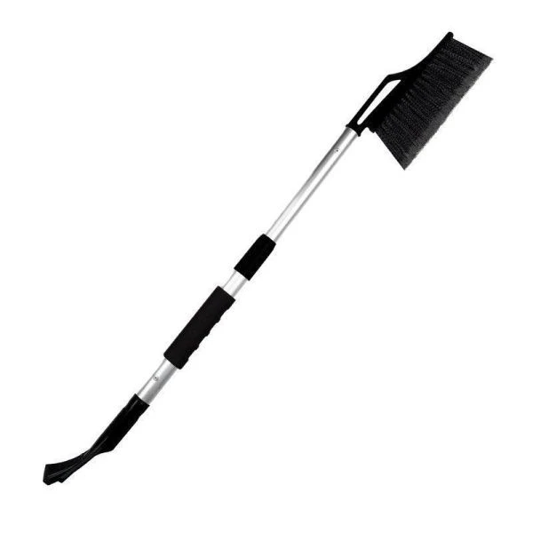 Щетка-скребок авто пластик/нейлон Techno телескопическая ручка со съемным скребком 670-870мм черный