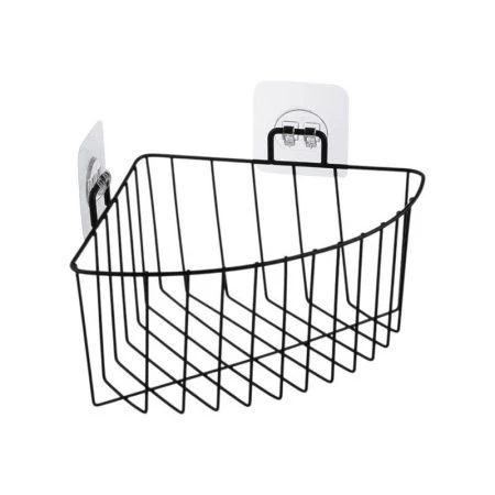 Полка угловая 1 ярусная 18*18*9,5см металл BLACK (24)