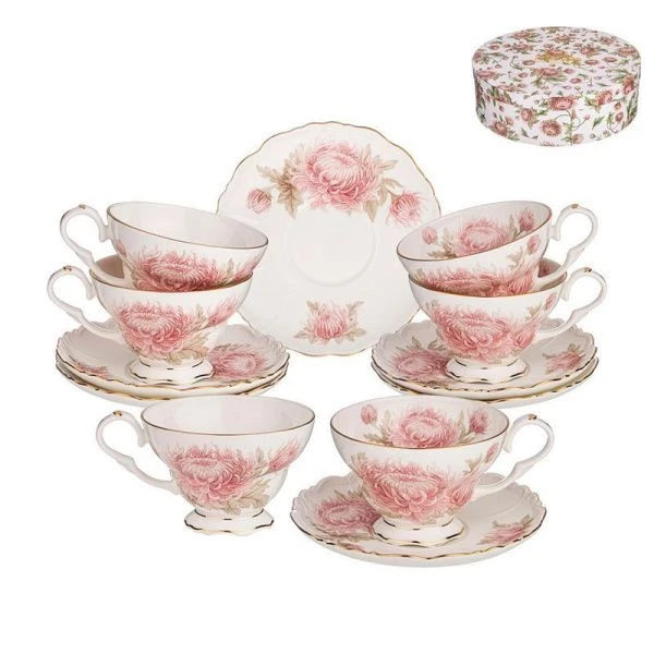 Чайный набор 12пр фарфор АСТРА на 6 персон 300мл (8)