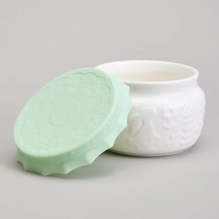 Банка для сыпучих продуктов 500мл фарфор Sunday с силиконовой крышкой (24)